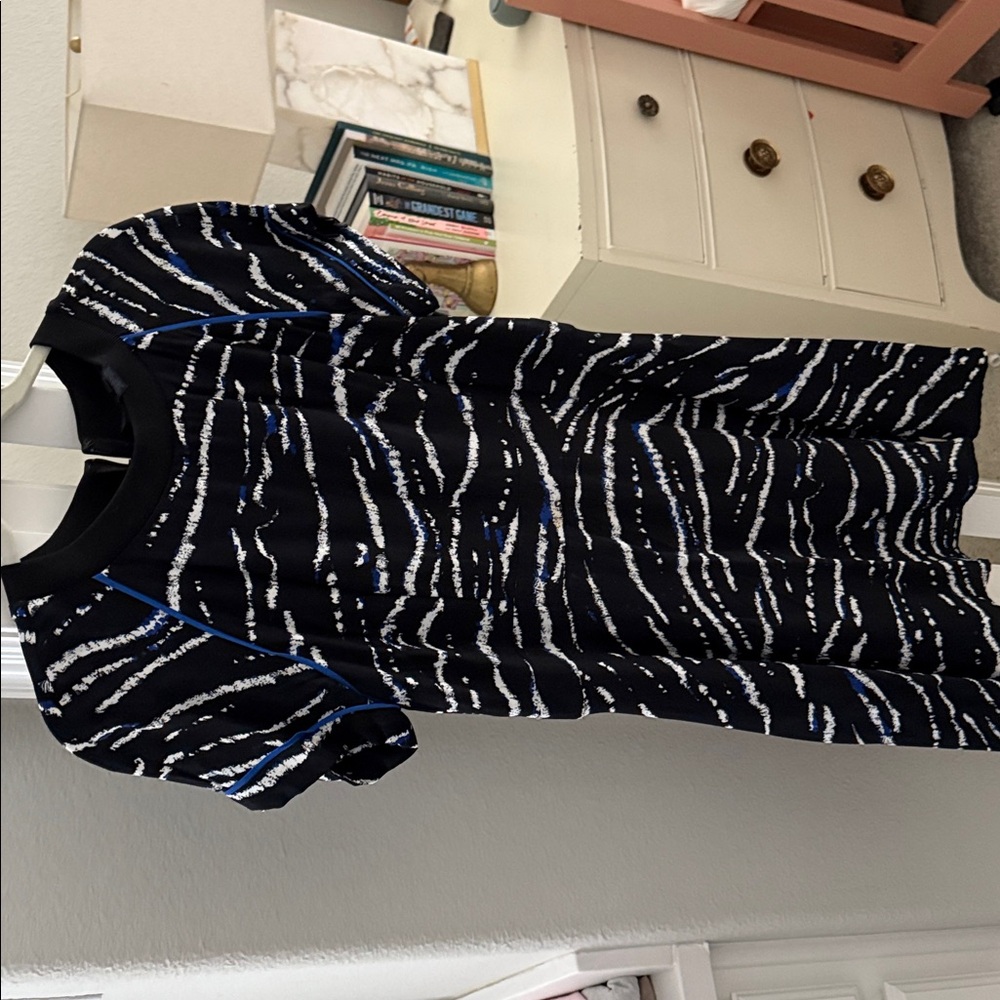 Black and White Patterned Dress French connection